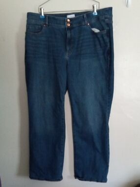Lane Bryant Medium Wash Denim Jeans with Copper Stitching Size 22